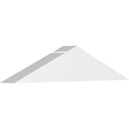 Ekena Millwork Portland Architectural Grade PVC Gable Bracket, 36"W x 7 1/2"H x 4"D x 6"F, 5/12 Pitch GBP036X08X0406POR00